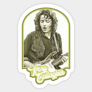 Retro Rory Gallagher Tribute Sticker